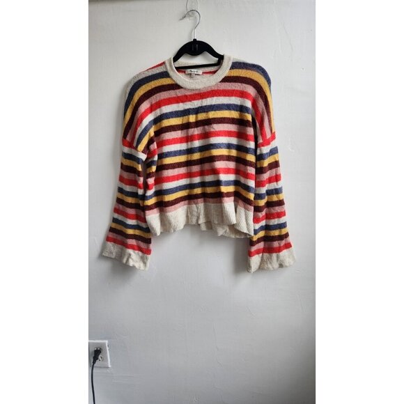 Madewell Cardiff Striped Crewneck Sweater in Coziest Yarn Size S - Picture 4 of 8